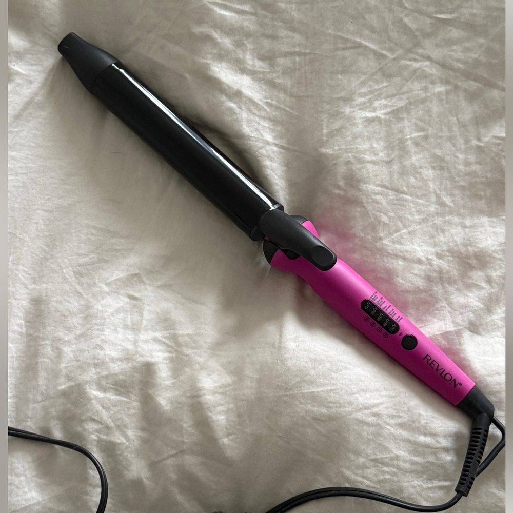 Revlon Pink and Black Curling Iron 2 inch